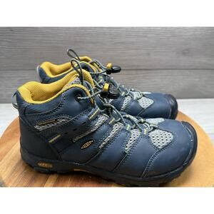 Keen Kids' Navy and Mustard Sneakers
